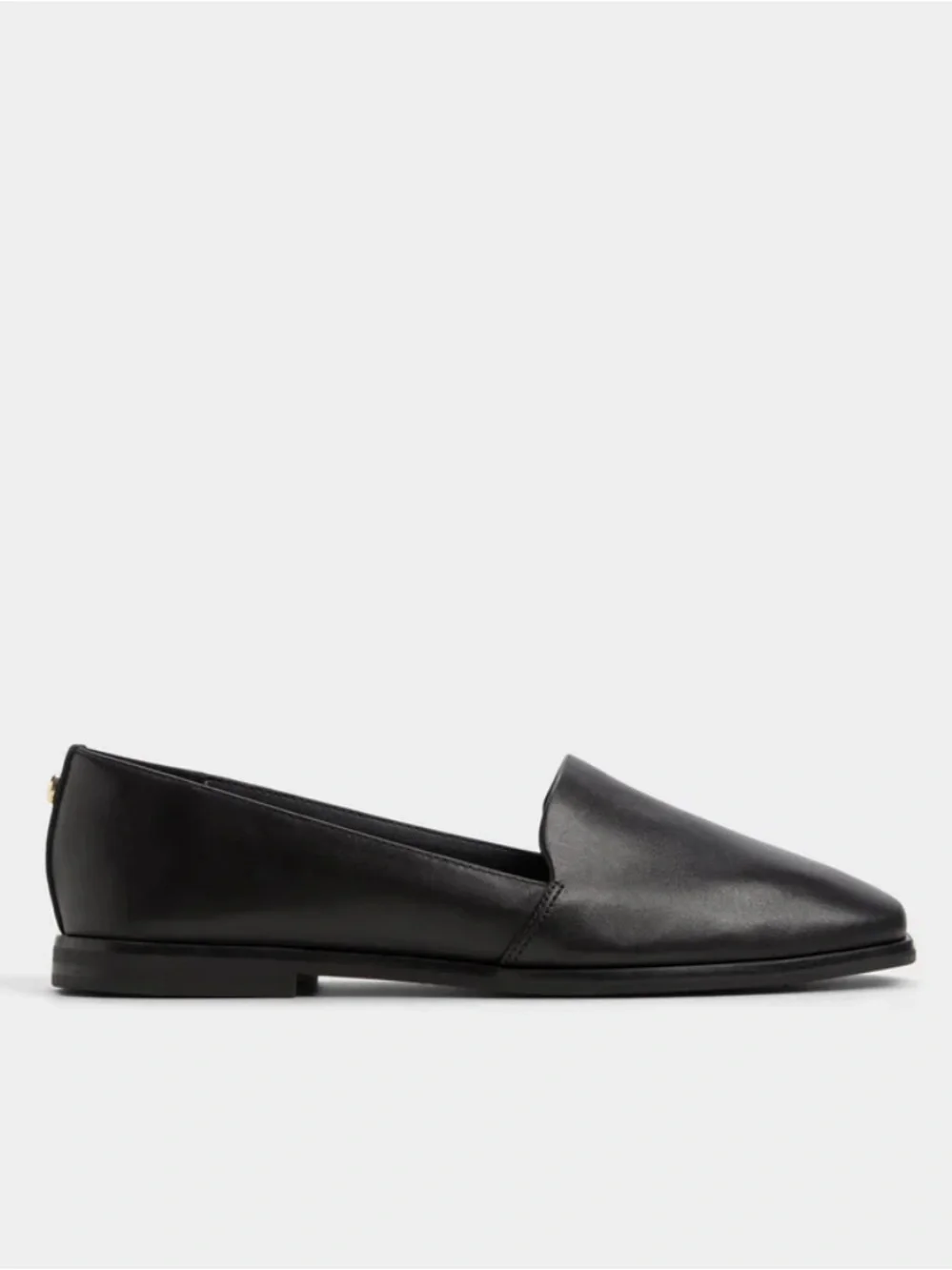 Aldo Black Leather Slip-On Loafers